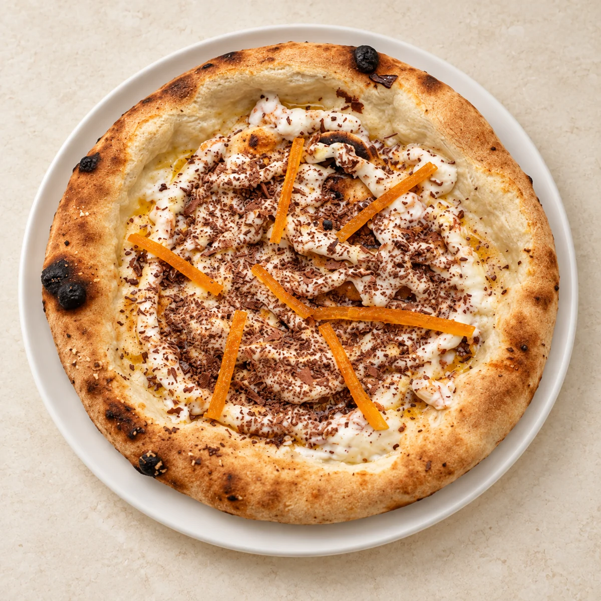 Pizza Cannoli — visuel de présentation d’après photo du restaurant